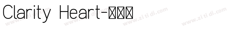 Clarity Heart字体转换